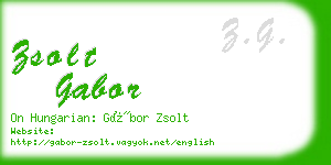 zsolt gabor business card